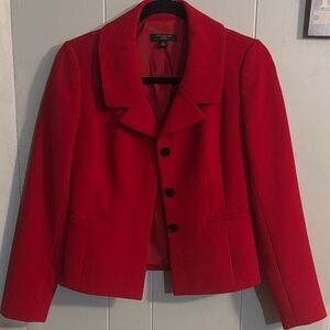 Ann Taylor Vibrant Red Blazer